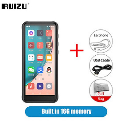 Quà Tặng Kèm - Máy Nghe Nhạc MP3 Ruizu Z80 HĐH Android 8.1 RAM 2Gb/ROM 16Gb Bộ Xử Lý 8 Nhân Kết Nối Wifi Bluetooth 4.2 Màn HD 4inches - Hàng Chính Hãng
