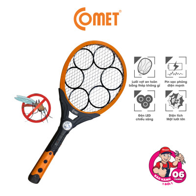 Vợt Muỗi COMET CP040 điện thế mạnh thời gian sử dụng lên đến 48h