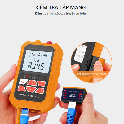 Máy Đo Công Suất Quang Đa Năng 3 Trong 1 Tích Hợp Bút Soi Quang 15Km NORMAL 15 - Hàng Nhập Khẩu