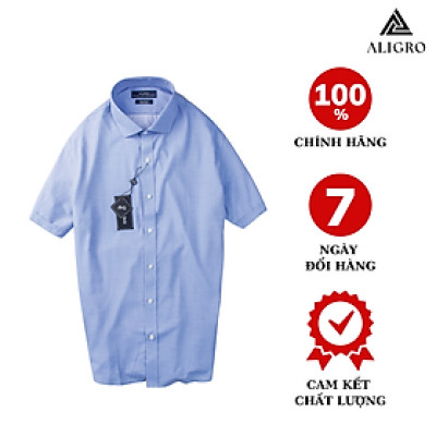 Áo sơ mi cộc tay nam công sở Aligro -  ALGS-C108