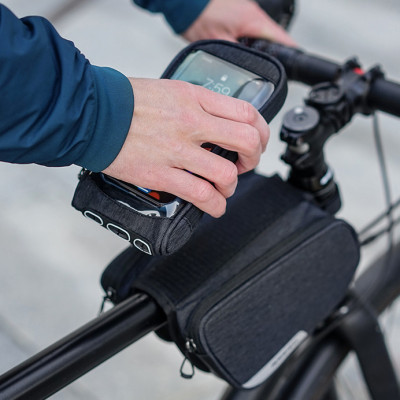 Túi gắn ống ngang tương thích với điện thoại cảm ứng Sahoo Urban Doube Top tube bag with Smart phone Holder