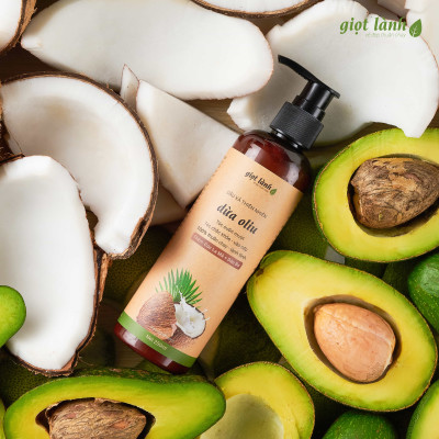 Combo Dầu gội thảo dược- Dầu xả thiên nhiên thuần chay hỗ trợ kích mọc Giọt Lành