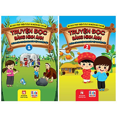 Combo 2 Quyển Phát Triển Tư Duy Và Ngôn Ngữ Cho Bé - Truyện Đọc Bằng Hình Ảnh - Truyện Ngụ Ngôn Việt Nam đặc sắc - ( VT)