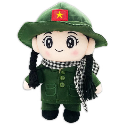 Gấu Bông Đồng Chí Nữ Thanh Niên Xung Phong 25 cm - ZooZoo