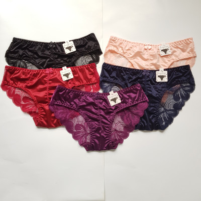 combo 5 chiếc quần lót ren lụa đính nơ phong cách tiểu thư cực xinh