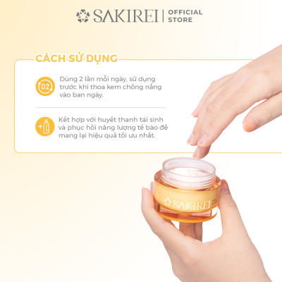 Kem dưỡng ẩm, làm sáng mịn và phục hồi da Sakirei NMN Revitalize Cream 50g
