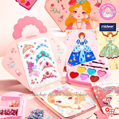 Bộ trang điểm thiết kế thời trang tổng hợp Mideer 3 trong 1 - Princess Fantasy Makeup - Dành cho bé gái từ 3 tuổi