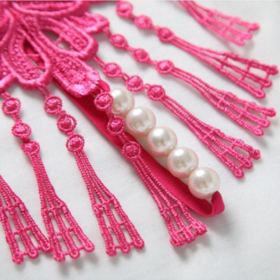 Quần lót nữ lọt khe phối ren két dây - Màu hồng