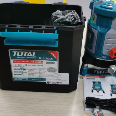 MÁY ĐO MỨC CÂN BẰNG TIA LADE (TIA XANH) TOTAL TLL305205 - HÀNG CHÍNH HÃNG