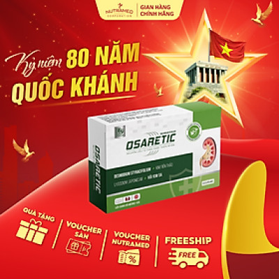 Viên uống Osaretic hỗ trợ hiệu quả sỏi thận và sỏi mật (30 viên) - Nutramed