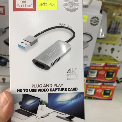 Bộ Chuyển Đổi Chân USB  ra HDMI Earldom W17- Hàng chính hãng