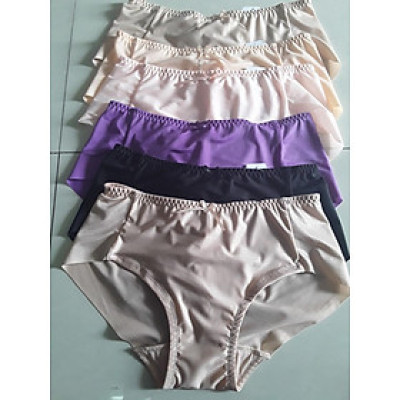 Combo 10 Quần lót lưới lạnh  trơn Tàng hình hàng việt nam loại cao cấp màu ngẫu nhiên (Từ 40kg đến 68kg)