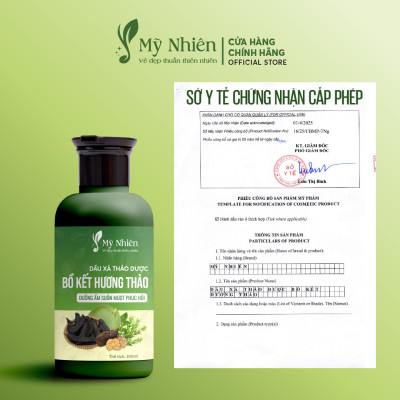 Dầu Gội, Xả Thảo Dược Mỹ Nhiên 400ml/300ml Dưỡng Tóc Tinh Chất Bồ Kết Hương Thảo - Làm Sạch Da Đầu, Nuôi Dưỡng Tóc Mềm Mượt, Giúp Tóc Khỏe Tự Nhiên