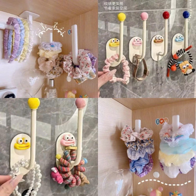 Set 10 Móc Treo Tường Phòng Tắm Dopamine Quái Vật Miệng Lớn - Móc Treo Mũ Tự Dính, Trang Trí Phòng - HÀNG CHÍNH HÃNG MINIIN