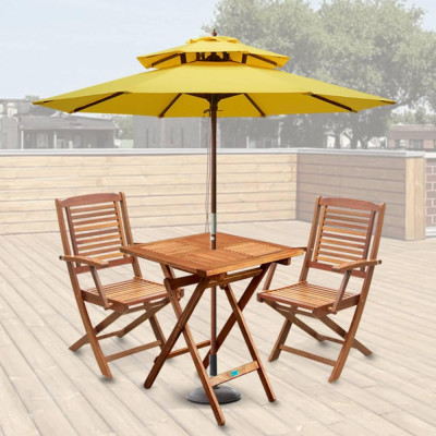 Bàn Xếp Gorontalo 700 IBIE NT4013 (70 x 70 x 72 cm) - Nâu