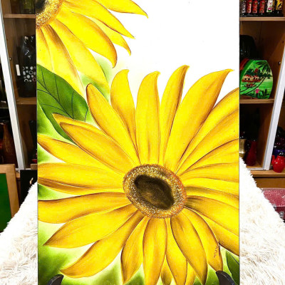 Tranh sơn mài - HOA SEN, HOA HỒNG,....cao cấp size 40x60 cm thích hợp để trang trí, làm quà tặng,...