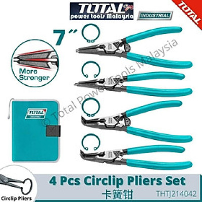 BỘ 4 KÌM MỞ PHE 125MM TOTAL THTJ214041 - HÀNG CHÍNH HÃNG