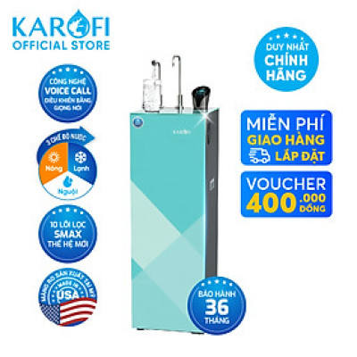 Máy lọc nước nóng lạnh Karofi KAD-N91 10 lõi Smax hàng chính hãng