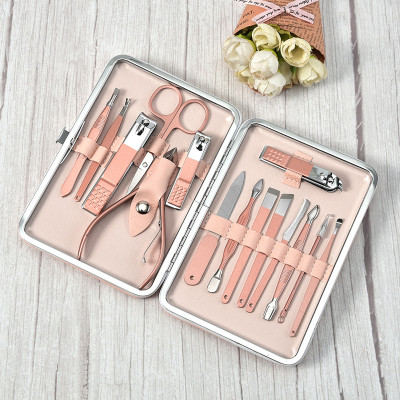 Dụng cụ kềm cắt móng 16 món đa năng inox tiện dụng có túi đựng sang trọng xinh xắn dễ dàng mang theo