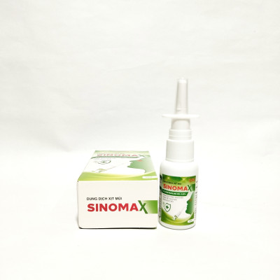 Dung Dịch Xịt Mũi Sinomax, Giúp Giảm Ngạt Mũi, Chảy Nước Mũi, Giảm Kích Ứng, Ngứa Mũi, Viêm Xoang Mũi – Lọ Xịt 15Ml
