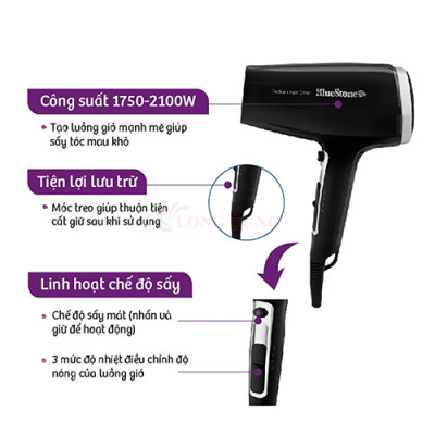 Máy sấy tóc Bluestone HDB-1846 - Hàng chính hãng