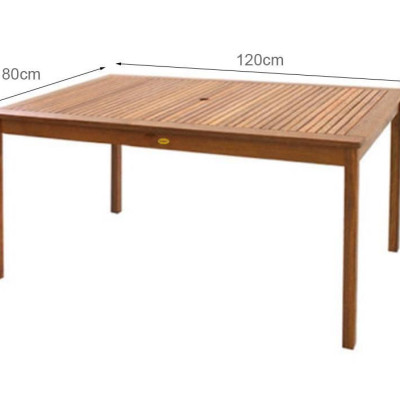 Bàn Chữ Nhật Java IBIE NT3017 (80 x 120 x 72 cm) - Nâu