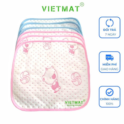 6 tấm 30x30cm miếng lót chống thấm cho bé Vietmat lót mông mềm mịn chống thấm tuyệt đối, giặt máy, dùng máy sấy lâu bền
