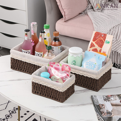 Giỏ Mây Đựng Đồ, Giỏ Đựng Đồ Ăn Vặt ANKAN, Phù Hợp Các Phòng Spa, Khách Sạn Và Trang Trí Trong Nhà