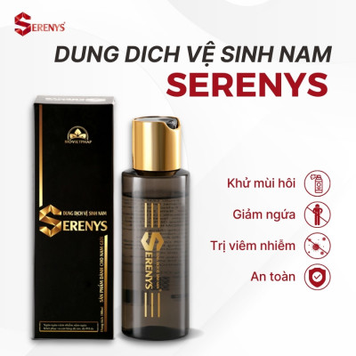 Combo 2 chai dung dịch vệ sinh làm sạch khô thoáng cho vùng nhậy cảm nam Serenys 100ml