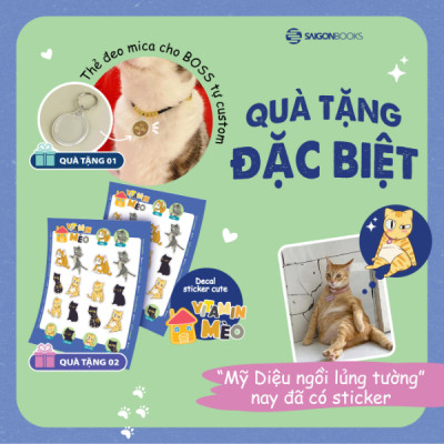 Méo Mèo Meo - Bí Mật Giao Tiếp Từ Cái Vẫy Đuôi Đến Tiếng Grừ Grừ - Tặng Kèm Thẻ Đeo Mica Cá Nhân Hóa + Bộ Sticker Mèo Dễ Thương