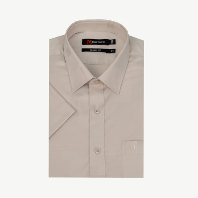 Áo sơ mi nam KHATOCO ngắn tay A1MN498T2-CNMK645-2611-N