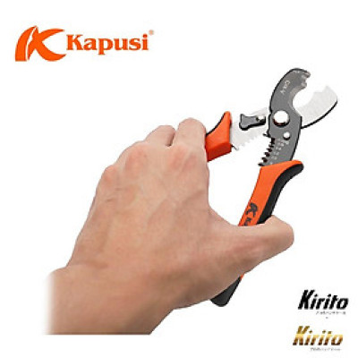 Kìm cắt cáp và tuốt dây điện KAPUSI JAPAN k9101