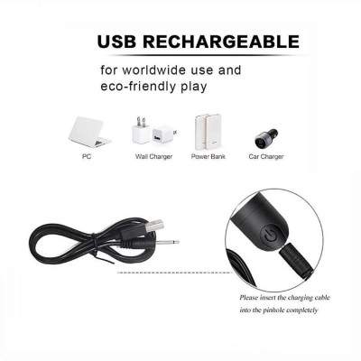 Dây sạc máy massage mini USB đầu kim châm 16mm, cho máy massage mặt mắt body toàn thân đầu nhọn sạc nhanh (Có Hàng)