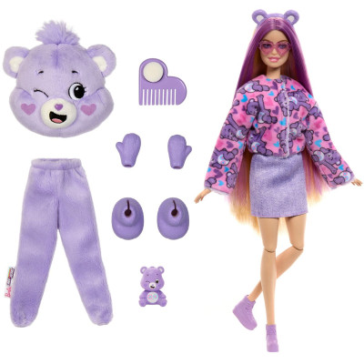 Đồ Chơi Búp Bê Barbie Cutie Reveal - Gấu Care Bear Tím Tốt Bụng BARBIE JCN93