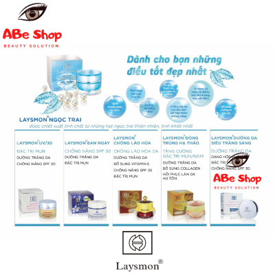 Kem LAYSMON UV/30 - ANTI-AGING BEAUTY CREAM 20G Chống Lão Hóa - Giảm Nếp Nhăn - Trắng Da - Ngừa Mụn - Giảm Tác Nhân Gây Mụn