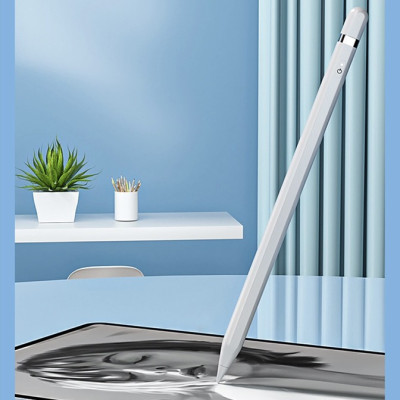 Bút cảm ứng Wiwu Pencil L Dành cho Ipad làm bằng hợp kim nhôm, thiết kế từ tính bảo vệ bút khỏi bị lăn và rơi - Hàng chính hãng