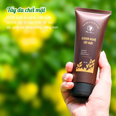 Bộ trắng da, sạch mụn cao cấp Wonmom ( Sữa rửa mặt + Scrub nghệ + Kem cấp ẩm + Serum mụn + Mặt nạ nghệ + Xông mặt )