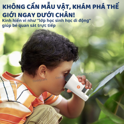 Kính hiển vi mini bỏ túi Mideer Exploring With Microscope, đồ chơi khoa học cho bé 7,8,9,10 tuổi
