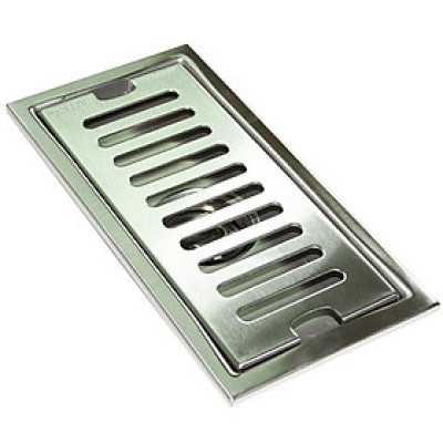 Hố ga thoát sàn Inox SUS 304 10X30cm Eurolife EL-HG1030 (Trắng bạc)