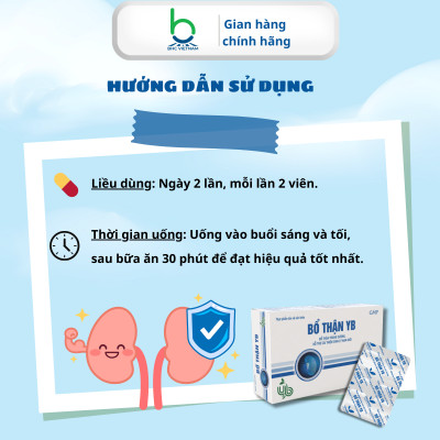 Viên Uống Bổ Thận YB Hỗ Trợ Cải Thiện Sinh Lý Nam Giới, Bổ Thận Tráng Dương - Hộp 30 viên