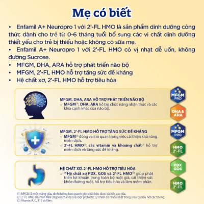 Sữa Bột Enfamil A+ 1 (830g)