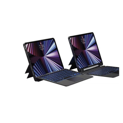 Bao Da Kèm Bàn Phím Không Dây WiWU Mag Touch Dùng Cho iPad Pro 12.9 2020/2021 ( Có Khe Để Bút) - Hàng Chính Hãng