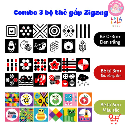 Bộ Thẻ Zigzag Lalala Baby Kích Thích Thị Giác Trí Não Cho Trẻ Sơ Sinh (0-12 Tháng)
