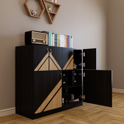 [Happy Home Furniture] CHARIS , Tủ lưu trữ 6 cánh mở , 100cm x 40cm x 90cm ( DxRxC), TCM_118