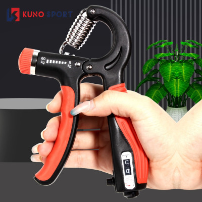 Combo 2 Dụng Cụ Tập Gym Kìm Bóp Tập Cơ Tay Lực Từ 5 Đến 60KG Tùy Chỉnh Có Bộ Đếm Số  Và Gậy Bẻ Tập Tay Power Twister Lực Bẻ Từ 20 Đến 60KG