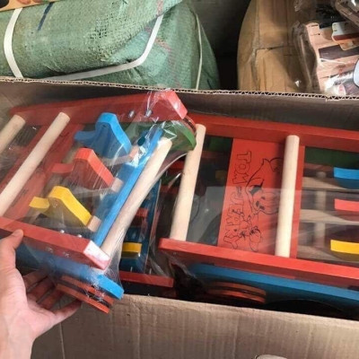 Xe Tập Đi Bằng Gỗ Con Gà, Xe Đẩy Bằng Gỗ Cho Bé Nhanh Biết Đi