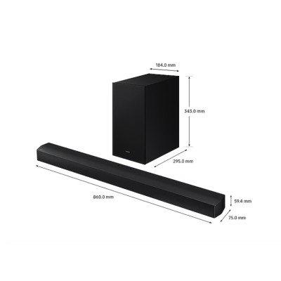 Loa thanh Soundbar Samsung HW-B650D/XV - Hàng Chính Hãng