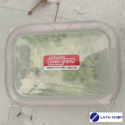 Hộp Thủy Tinh Chịu Nhiệt Glass Euro Lock&Lock-LLG428 175x130x64mm - 630Ml