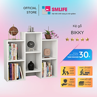 Giá sách gỗ công nghiệp đẹp SMLIFE Bikky