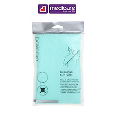 Khăn tắm BASICARE tẩy tế bào chết